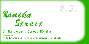 monika streit business card