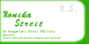 monika streit business card
